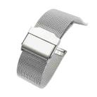 For Huawei Watch 3 Pro Stainless Steel Milan Double Buckle Watch Band(Silver) - 1