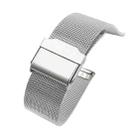 For Huawei Watch GT 3 42mm Stainless Steel Milan Double Buckle Watch Band(Silver) - 1