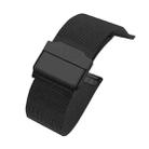 For Huawei Honor Watch ES Stainless Steel Milan Double Buckle Watch Band(Black) - 1