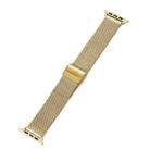 Milan Meta Watch Band For Apple Watch Ultra 49mm&Watch Ultra 2 49mm / Series 9&8&7 45mm / SE 3&SE 2&6&SE&5&4 44mm / 3&2&1 42mm(Gold) - 1