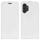 For Samsung Galaxy A13 4G R64 Texture Vertical Flip Leather Case with Card Slots & Photo Frame(White) - 1