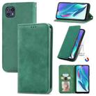 For Motorola Moto G50 5G Retro Skin Feel Magnetic Horizontal Flip Leather Case(Green) - 1