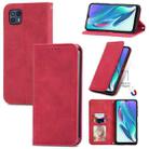 For Motorola Moto G50 5G Retro Skin Feel Magnetic Horizontal Flip Leather Case(Red) - 1