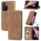 For Xiaomi Redmi Note 11 Pro China /11 Pro+ Retro Skin Feel Magnetic Horizontal Flip Leather Case(Brown) - 1