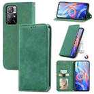 For Xiaomi Redmi Note 11 Retro Skin Feel Magnetic Horizontal Flip Leather Case(Green) - 1