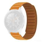 Silicone Magnetic Watch Band For Huawei GT 3 42mm(Orange Yellow) - 1