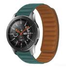 Silicone Magnetic Watch Band For Huawei GT 2 42mm(Malachite Green) - 1