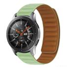 Silicone Magnetic Watch Band For Huawei GT 2 42mm(Pine Flower Green) - 1