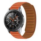 Silicone Magnetic Watch Band For Samsung Galaxy Watch 3 41MM R850(Orange Red) - 1