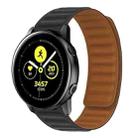 Silicone Magnetic Watch Band For Samsung Galaxy Watch Active(Black) - 1