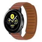 Silicone Magnetic Watch Band For Samsung Galaxy Watch Active(Brown) - 1