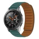 Silicone Magnetic Watch Band For Amazfit GTR 42MM(Malachite Green) - 1