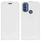 For Motorola Moto E30 / E40 R64 Texture Single Vertical Flip Leather Phone Case(White) - 1