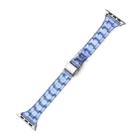 Candy Color Three-Bead Small Waist Strap For Apple Watch Series 8&7 41mm / SE 2&6&SE&5&4 40mm / 3&2&1 38mm(Blue) - 1