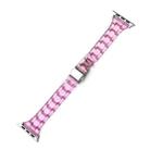 Candy Color Three-Bead Small Waist Strap For Apple Watch Ultra 49mm&Watch Ultra 2 49mm / Series 9&8&7 45mm / SE 3&SE 2&6&SE&5&4 44mm / 3&2&1 42mm(Magenta) - 1