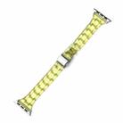 Candy Color Three-Bead Small Waist Strap For Apple Watch Ultra 49mm / Series 8&7 45mm / SE 2&6&SE&5&4 44mm / 3&2&1 42mm(Yellow) - 1