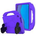 For Lenovo Tab M10 HD 10.1 TB-X505F/X505N EVA Shockproof Tablet Case with Thumb Bracket(Purple) - 1