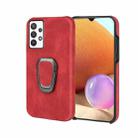 Ring Holder PU Phone Case For Samsung Galaxy A32 4G / A32 Lite(Red) - 1