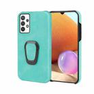 Ring Holder PU Phone Case For Samsung Galaxy A32 4G / A32 Lite(Mint Green) - 1