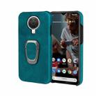 For Nokia G20 Ring Holder PU Phone Case(Cyan) - 1