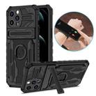 ENKAY Armor Wristband Phone Case for iPhone 13 Pro(Black) - 1