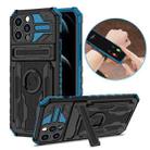 ENKAY Armor Wristband Phone Case for iPhone 13 Pro Max(Blue) - 1