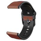 For Huawei Watch GT 3 42mm / Watch GT 2 42mm TPU +Lychee Pattern Leather Watch Band(Light Brown) - 1