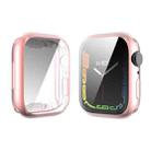 For Apple Watch Series 8 / 7 45mm ENKAY Hat-Prince Electroplated TPU Case(Pink) - 1