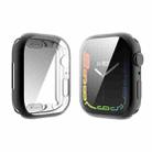 For Apple Watch Series 8 / 7 45mm ENKAY Hat-Prince Electroplated TPU Case(Black) - 1