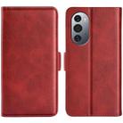 For Motorola Edge X30 Dual-side Magnetic Buckle Leather Phone Case(Red) - 1