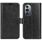 For Motorola Edge X30 R64 Texture Single Horizontal Flip Phone Case(Black) - 1