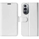 For Motorola Edge X30 R64 Texture Single Horizontal Flip Phone Case(White) - 1