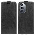 For Motorola Edge X30 R64 Texture Single Vertical Flip Leather Phone Case(Black) - 1