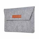 Felt Liner Bag Computer Bag Notebook Protective Cover For 15 inch(Grey) - 1