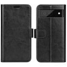 For Google Pixel 6a R64 Texture Single Horizontal Flip Phone Case(Black) - 1