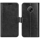 For Nokia G300 R64 Texture Single Horizontal Flip Phone Case(Black) - 1