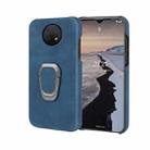 For Nokia G10 Ring Holder PU Phone Case(Blue) - 1