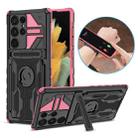 For Samsung Galaxy S22 Ultra ENKAY Armor Wristband Phone Case(Pink) - 1