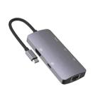 UC910 6-in-1 Type-C to HD+PD3.0+RJ45+USB3.0+USB2.0 x 2 Hub Adapter - 1