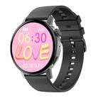 DT3 Mini 1.19 inch Silicone Watchband Color Screen Smart Watch(Black) - 1