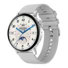 DT3 Mini 1.19 inch Silicone Watchband Color Screen Smart Watch(Silver) - 1