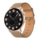DT3 Mini 1.19 inch Leather Watchband Color Screen Smart Watch(Gold) - 1
