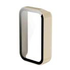 For Xiaomi Redmi smart band pro PC + Toughened Film Integrated Case(Beige) - 1