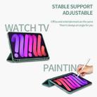 For iPad mini 6 3-Fold Holder Shockproof Leather Smart Tablet Case(White) - 5