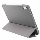 For iPad mini 6 3-Fold Holder Shockproof Leather Smart Tablet Case(Grey) - 3