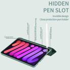 For iPad mini 6 3-Fold Holder Shockproof Leather Smart Tablet Case(Grey) - 6