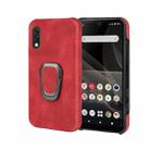 For Sony Xperia Ace II Ring Holder PU Phone Case(Red) - 1