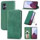 For OnePlus Nord N20 5G Retro Skin Feel Magnetic Leather Case(Green) - 1