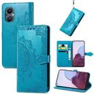 For OnePlus Nord N20 5G Mandala Flower Embossed Leather Case(Blue) - 1