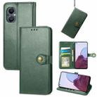 For OnePlus Nord N20 5G Solid Color Leather Buckle Phone Case(Green) - 1